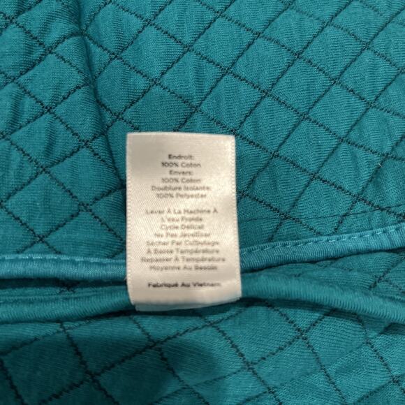 Talbots Quilted Sleeveless Vest Deep Navy Blue Size Petitie - Picture 10 of 10